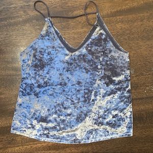 American Eagle Crushed Velvet Tank Top
